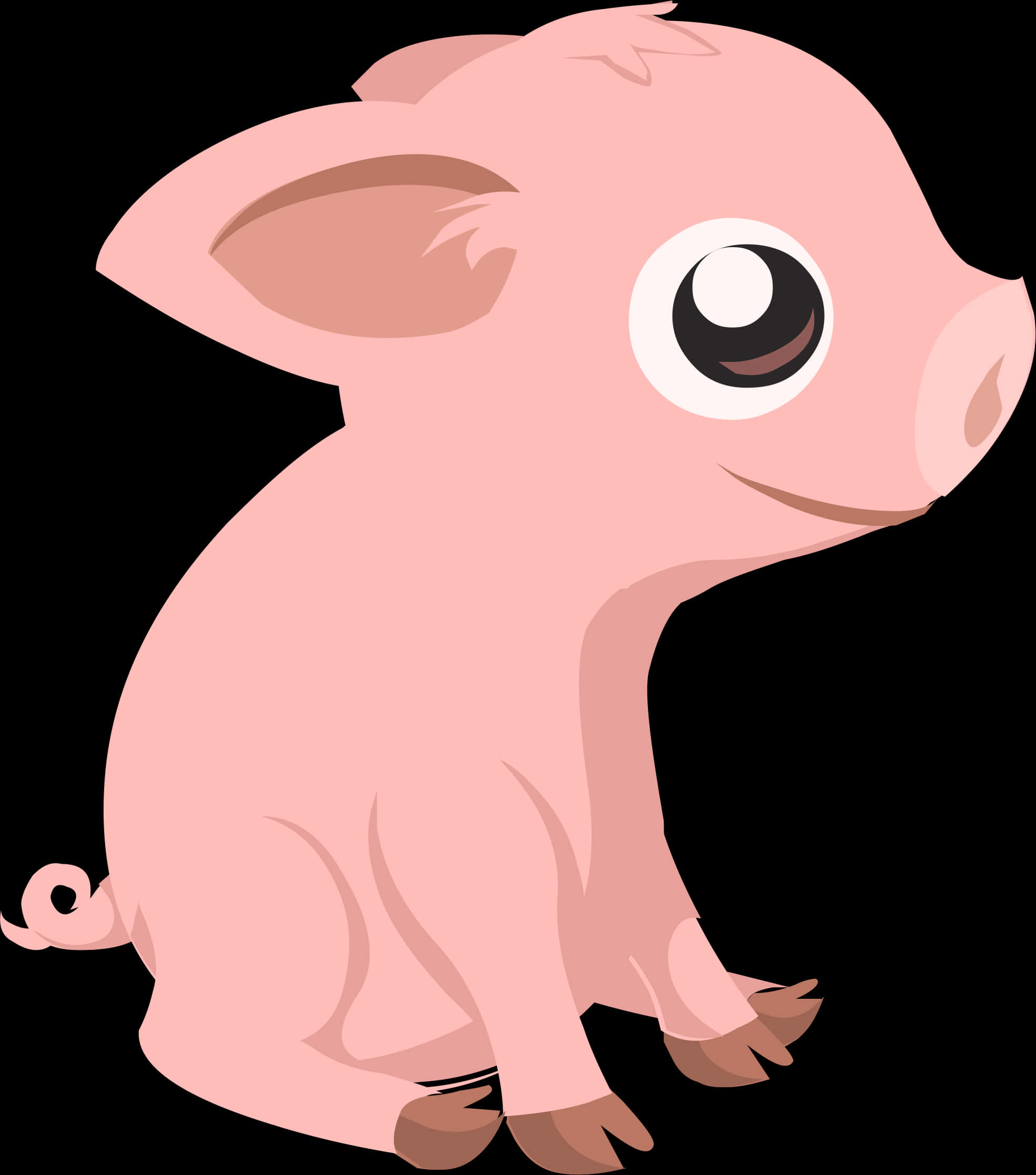 Cute Cartoon Piglet