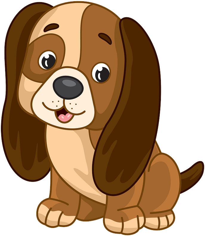 Cute Cartoon Puppy