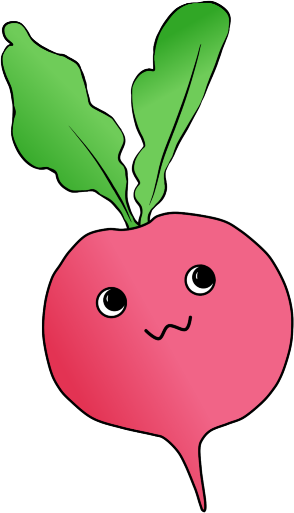 Cute Cartoon Radish