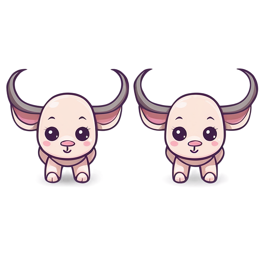 Cute Cartoon Taurus Png 06112024