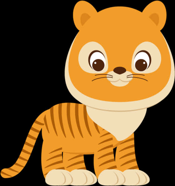 Cute Cartoon Tiger