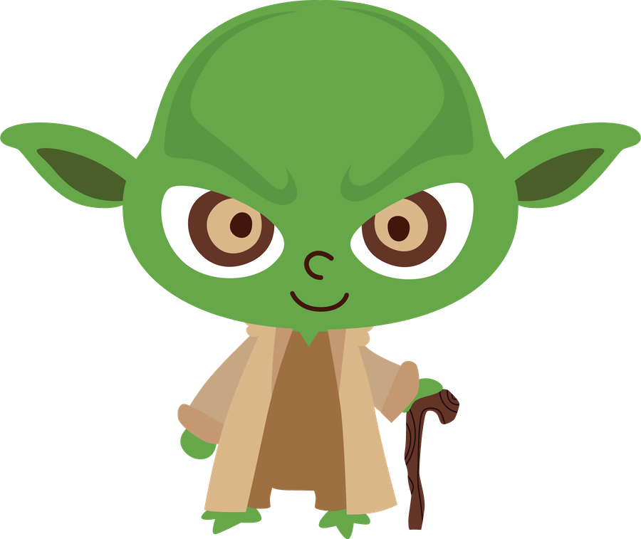 Cute Cartoon Yoda Illustration