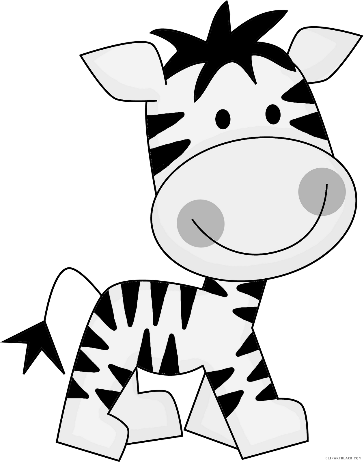 Cute Cartoon Zebra