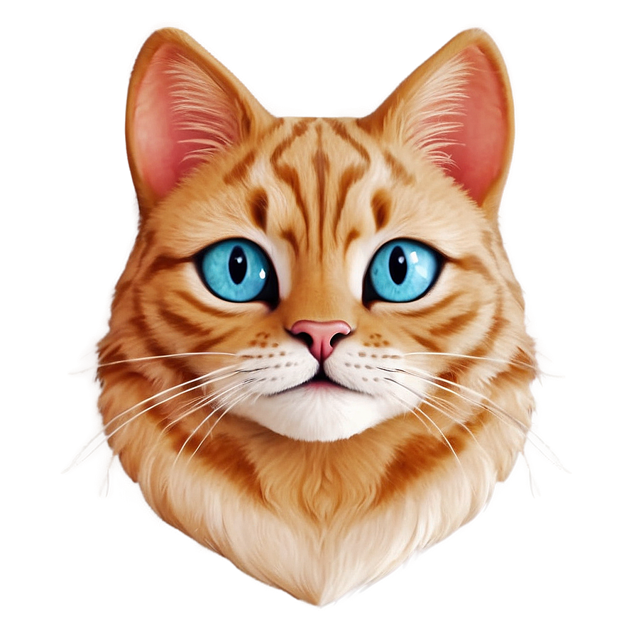 Cute Cat Face Cartoon Png 59