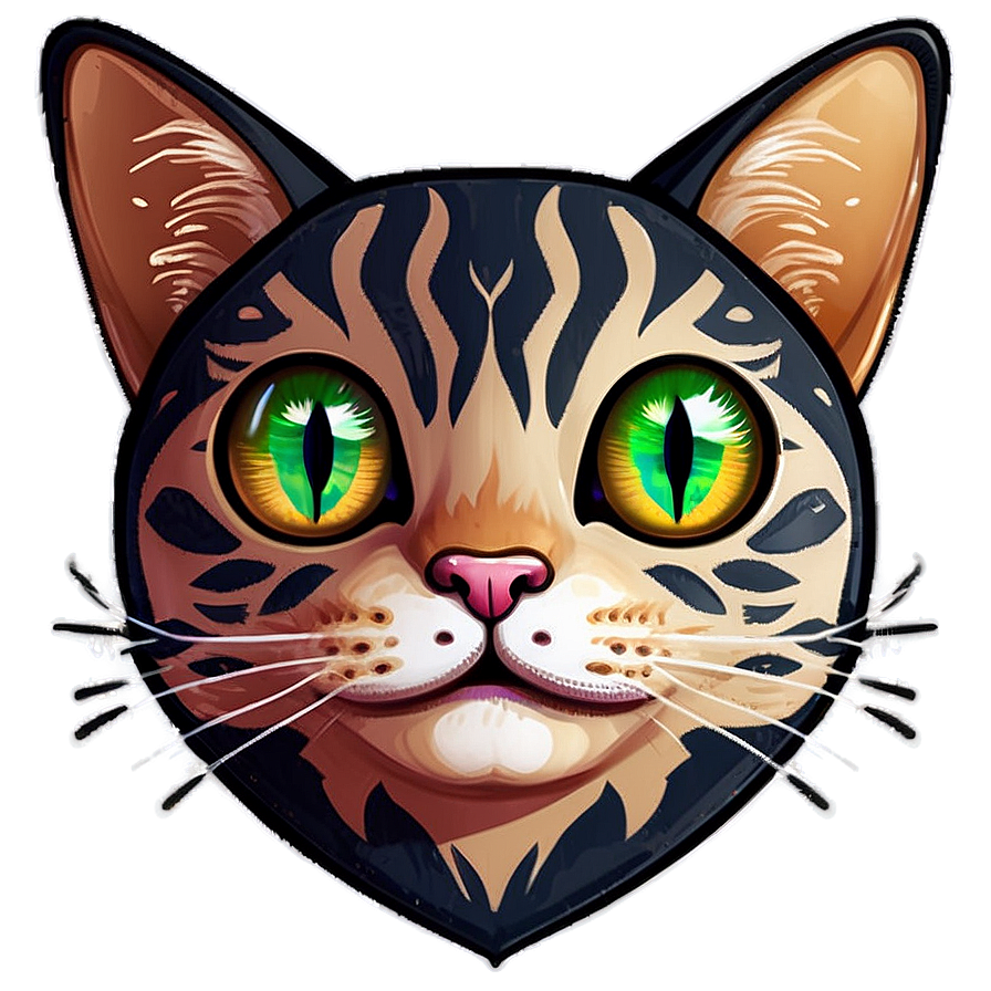 Cute Cat Face Cartoon Png Yil42