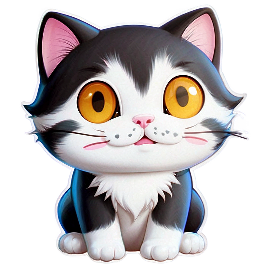 Cute Cat Sticker Png 7