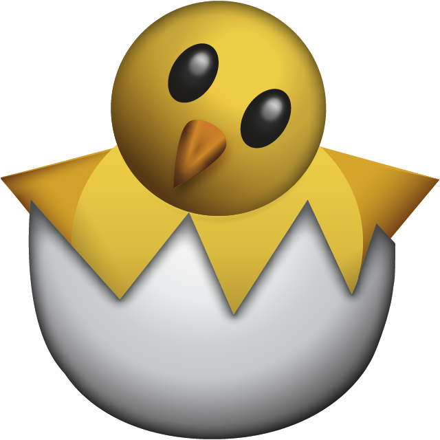 Cute Chick Hatching Emoji