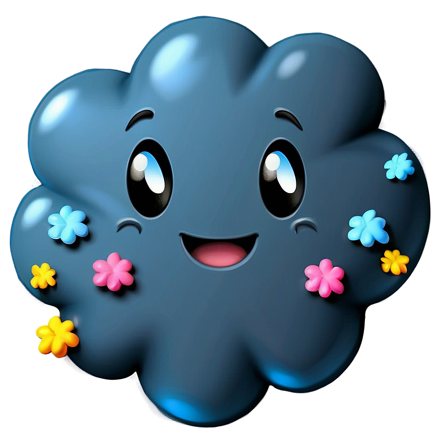 Cute Cloud Emoji Png 06272024