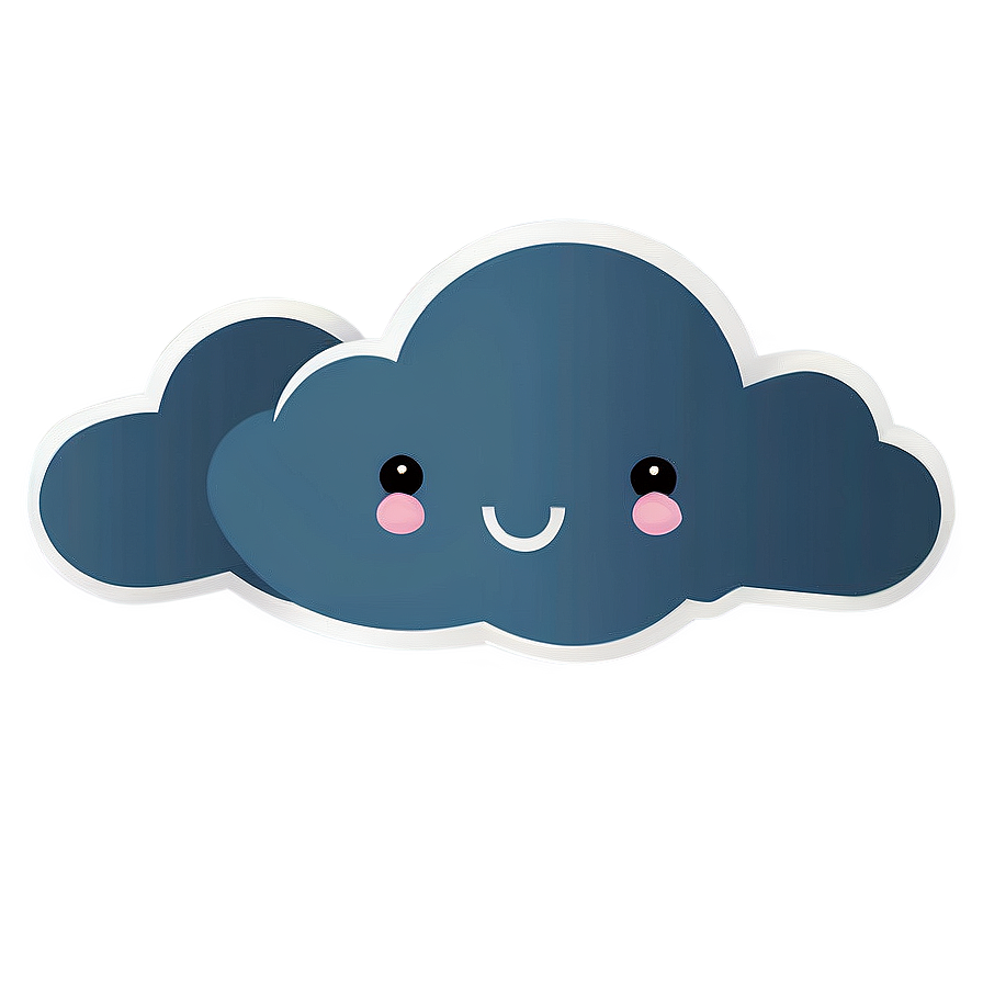 Cute Cloud Vector For Kids Png 06262024