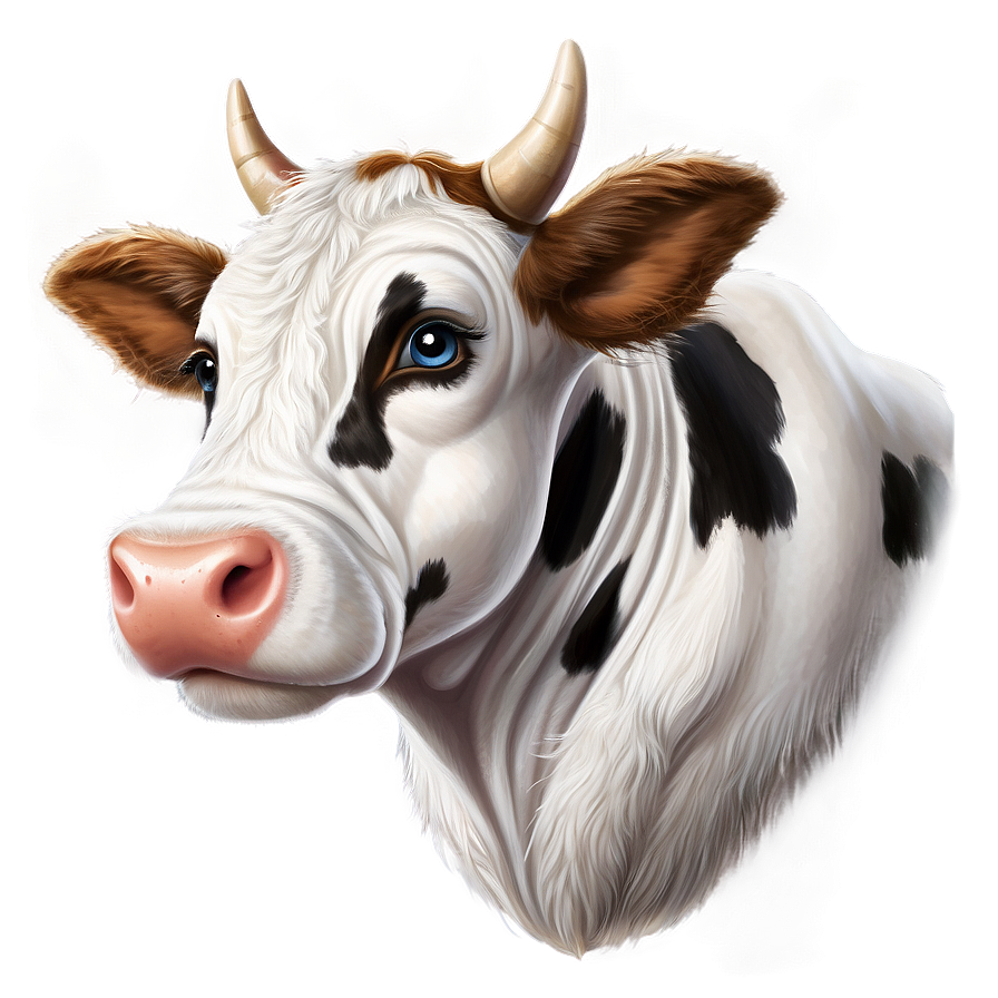 Cute Cow Face Png Idw