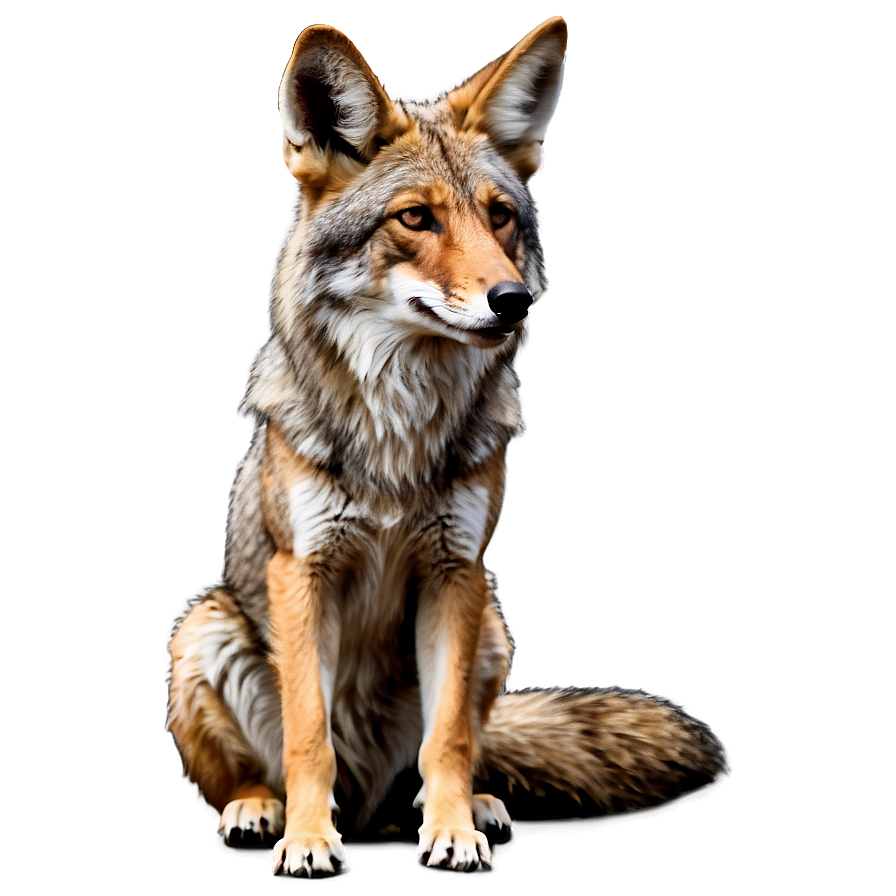 Cute Coyote Clipart Png Tre