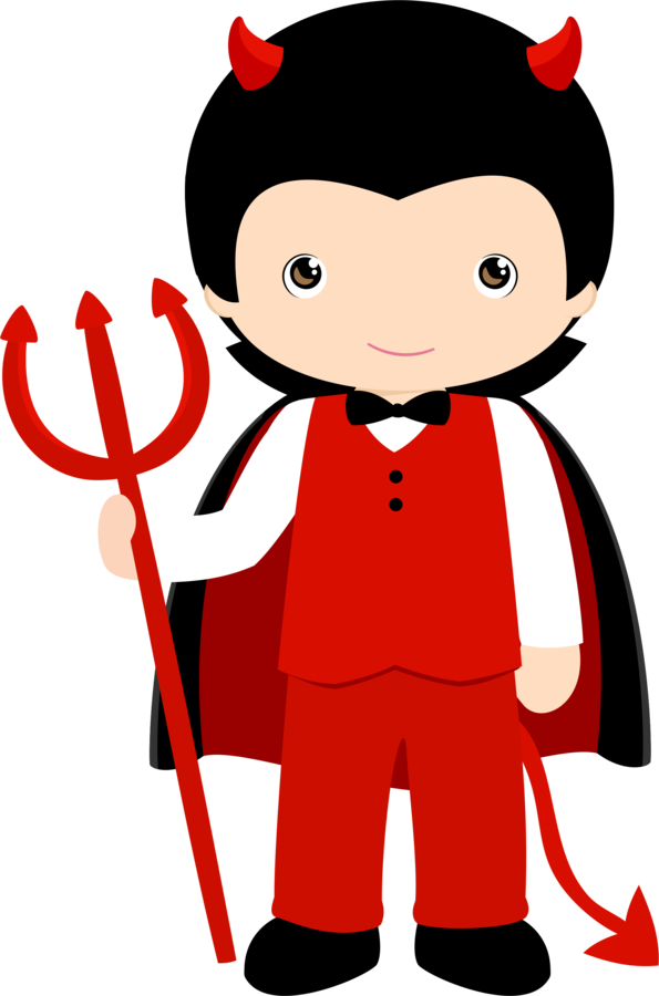 Cute Devil Costume Cartoon