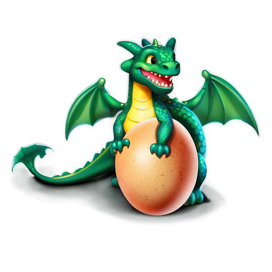 Cute Dragon In Egg Png 32