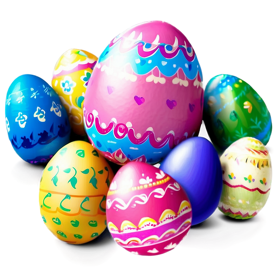 Cute Easter Eggs Clipart Png 80