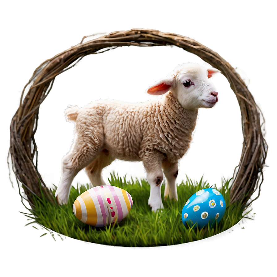 Cute Easter Lamb Png 05232024