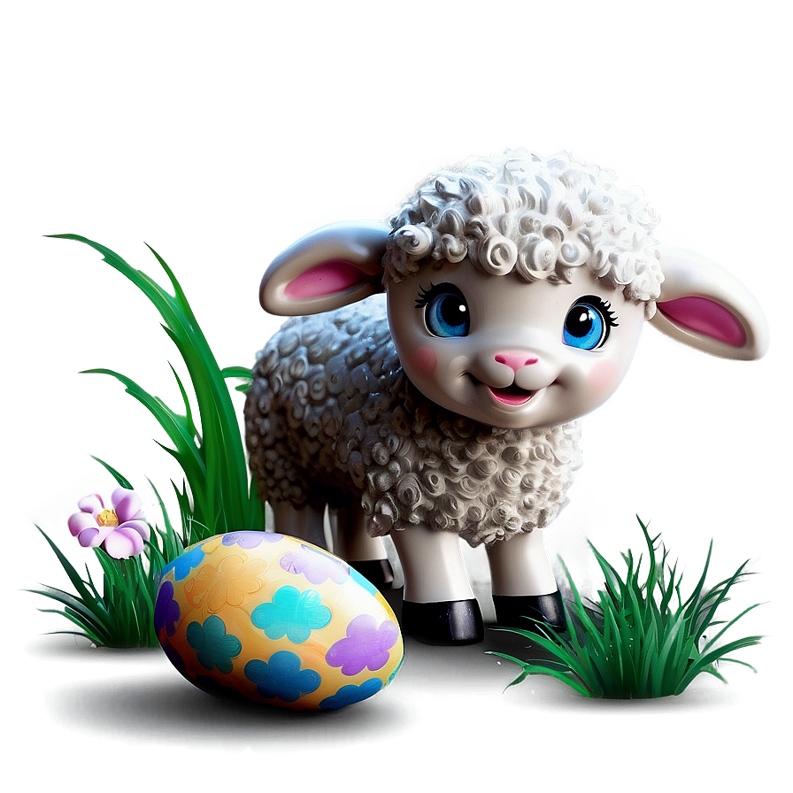 Cute Easter Lamb Png 33