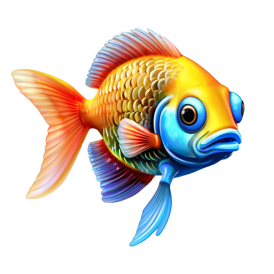 Cute Fantasy Fish Png 06292024