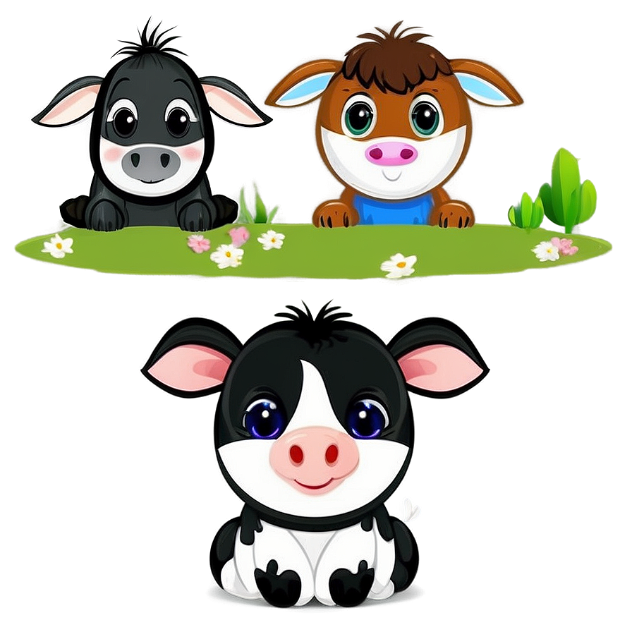 Cute Farm Animals Png Collection Cqb