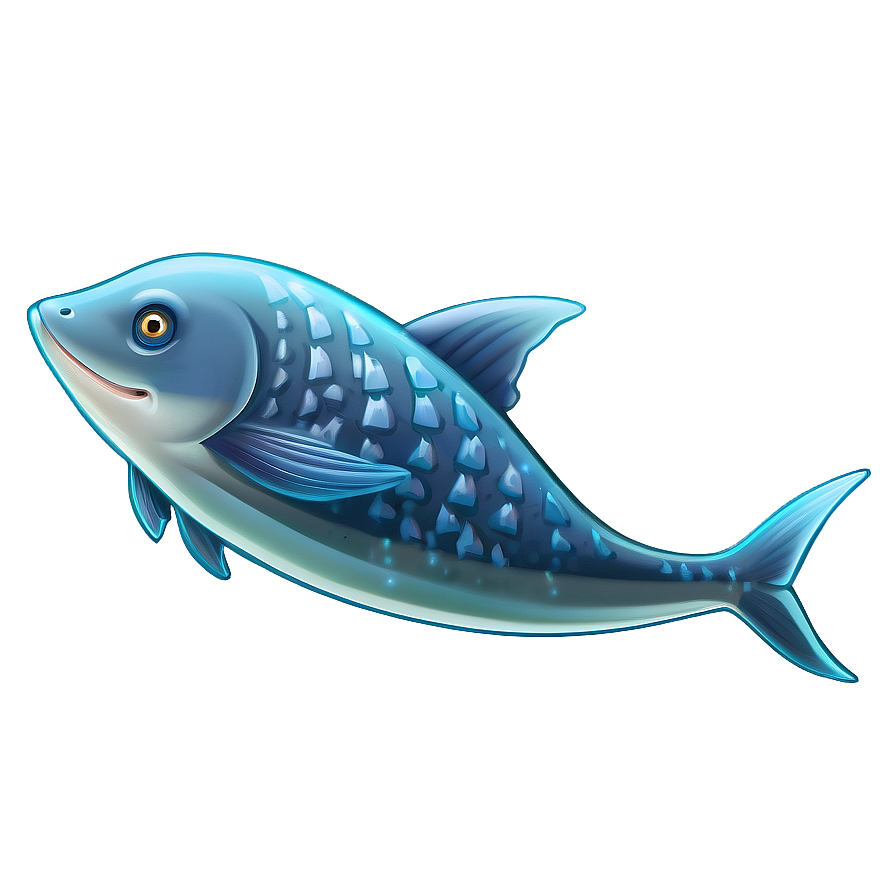 Cute Fin Illustration Png 06272024