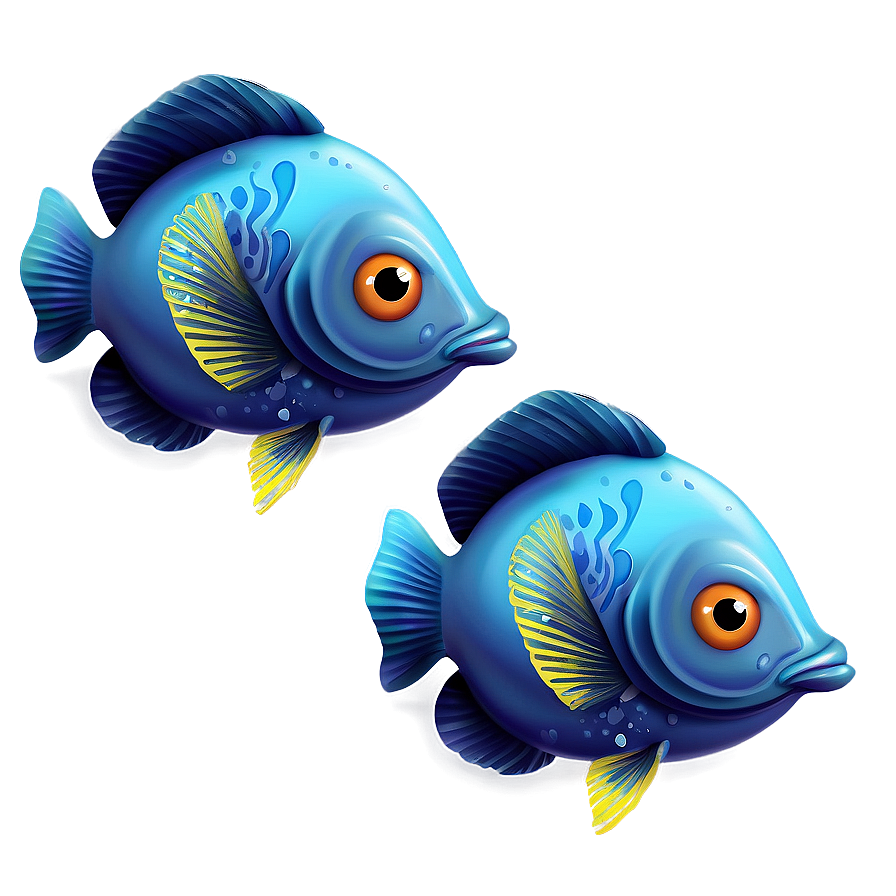 Cute Fish Illustration Png 06292024