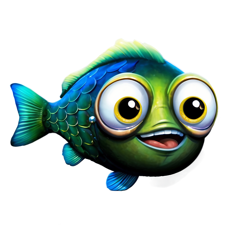 Cute Fish With Smile Png Bpu