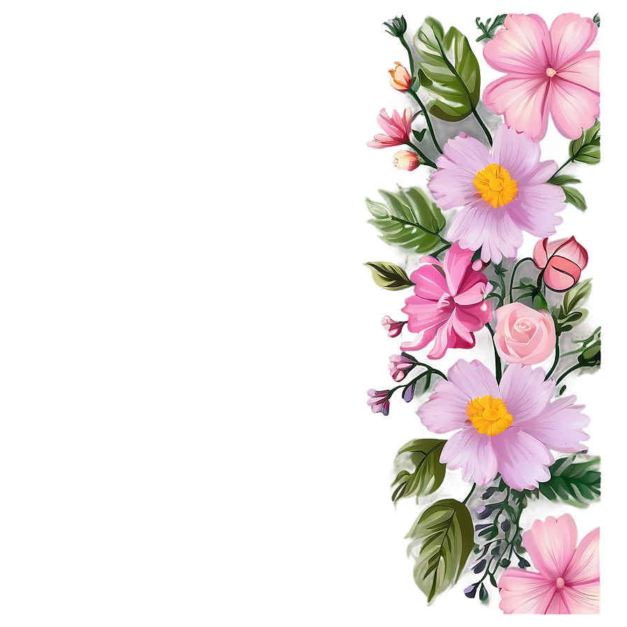 Cute Floral Borders Png Vay