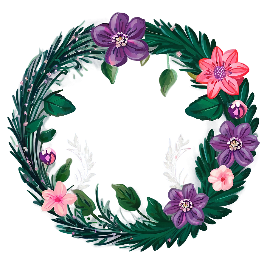 Cute Floral Wreaths Png 2