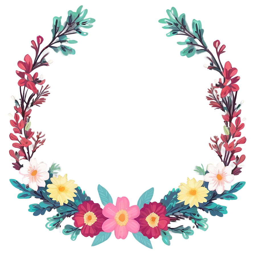 Cute Floral Wreaths Png 32