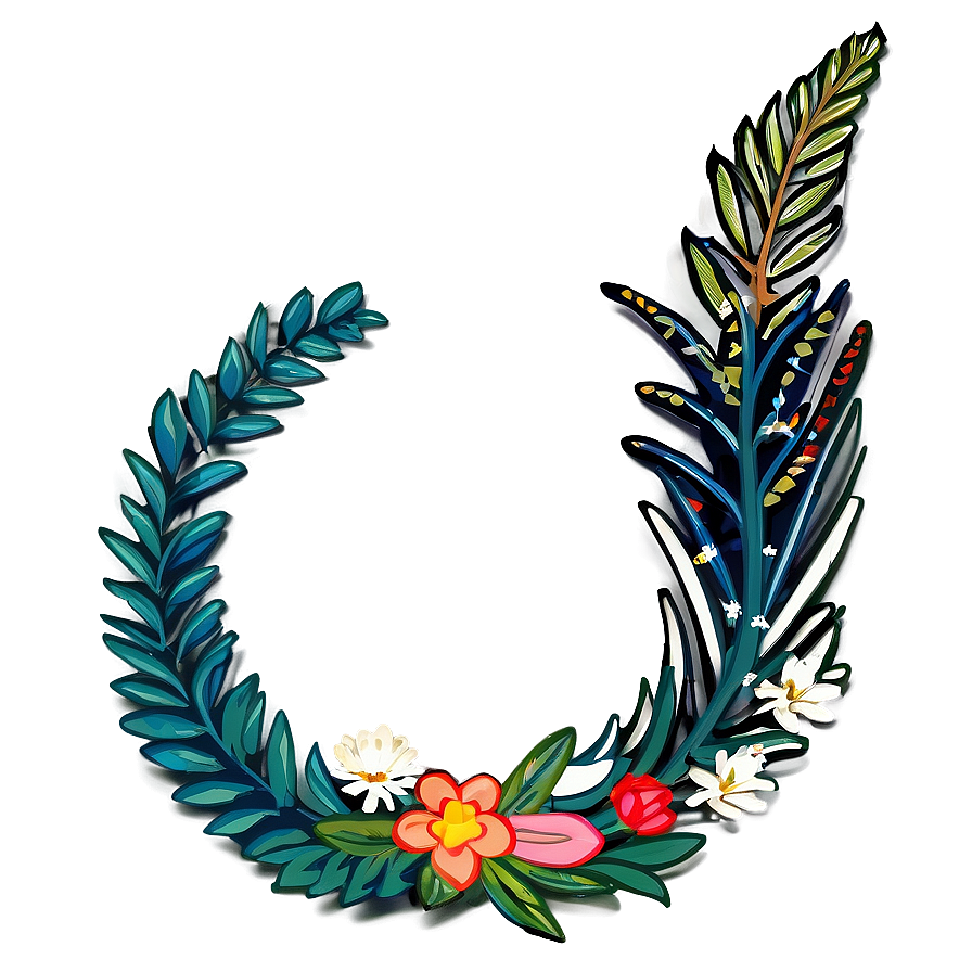 Cute Floral Wreaths Png Ojo32