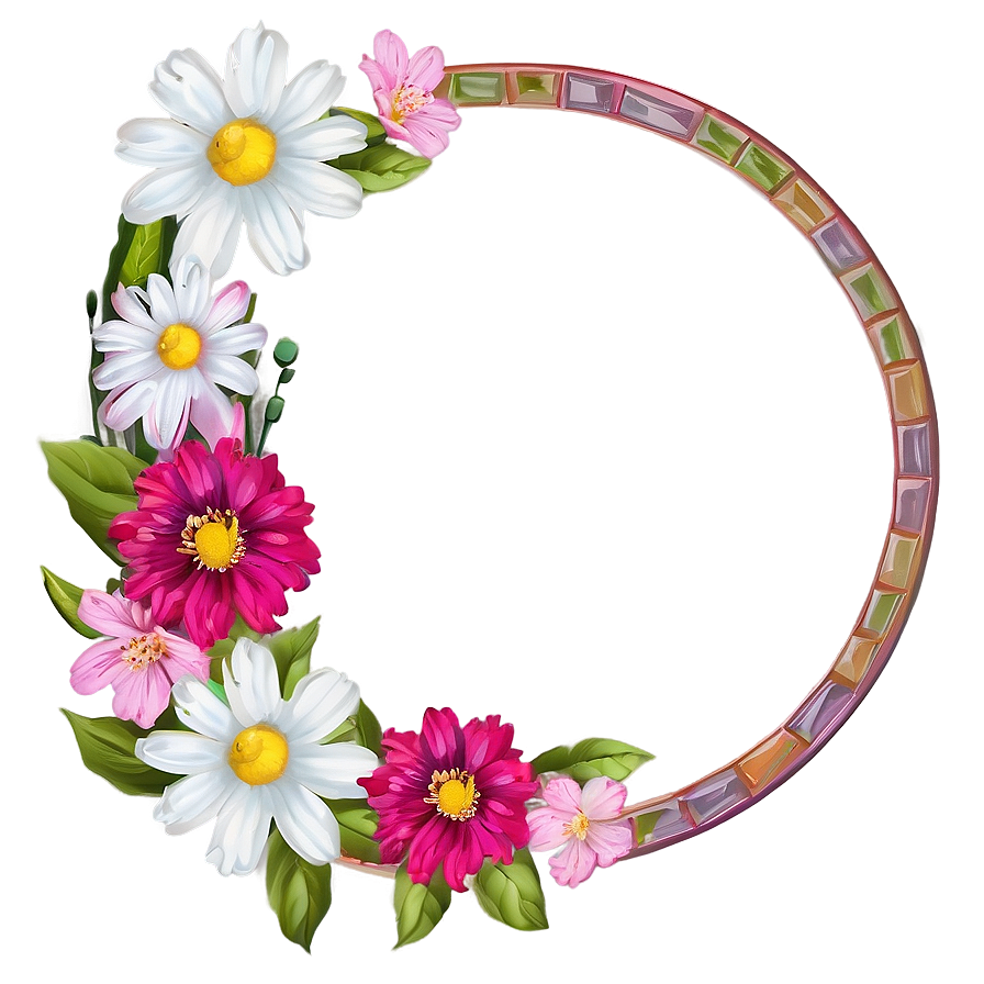 Cute Flower Frame Png Qhc