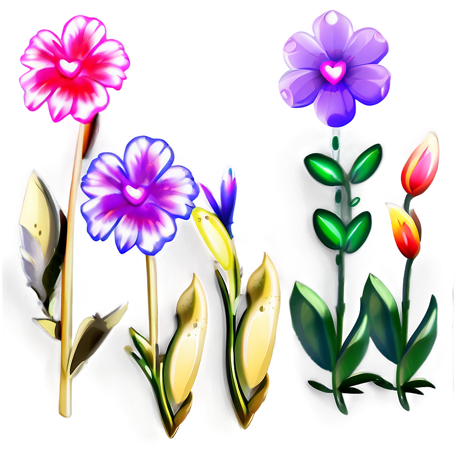 Cute Flower Sets Png 81