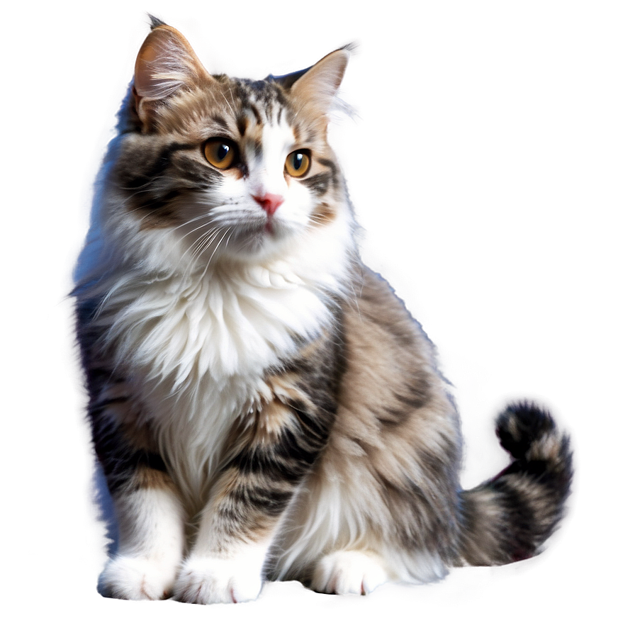 Cute Fluffy Cat Png Mkx24