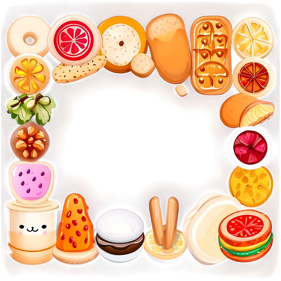 Cute Food Border Png 49