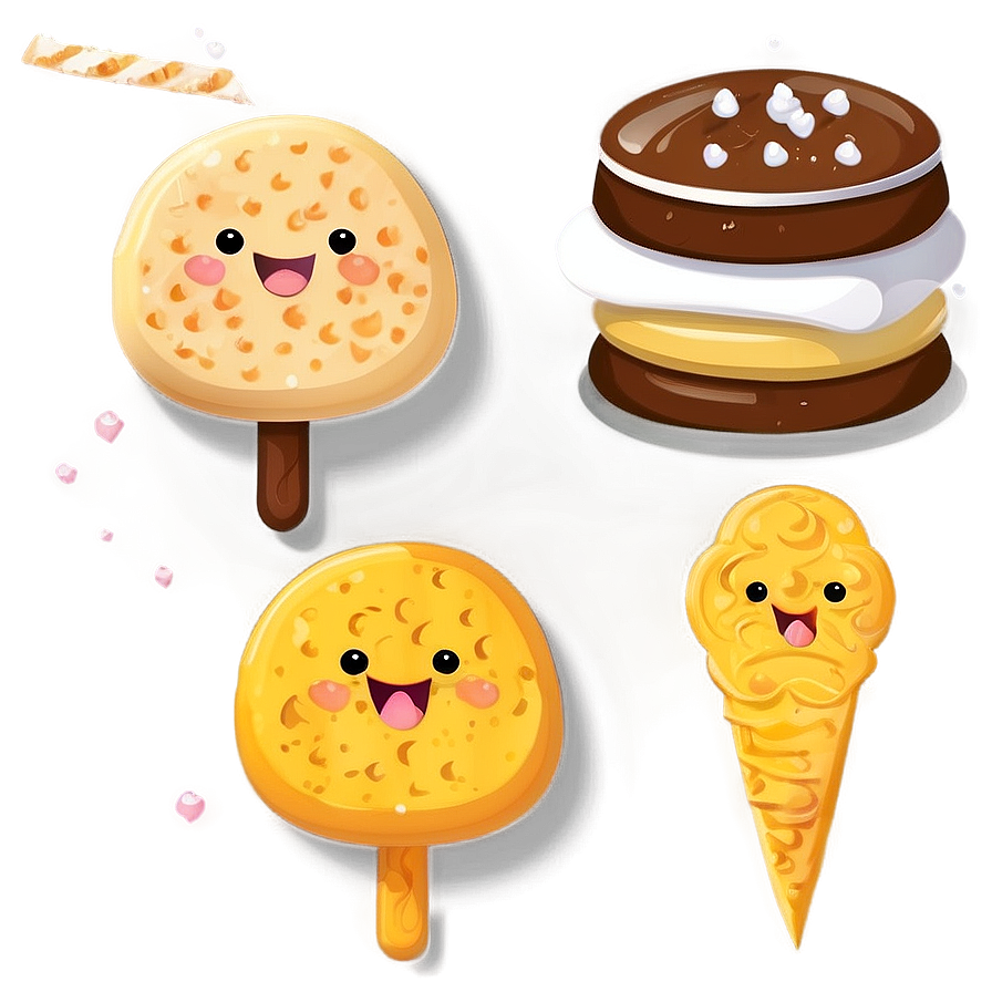 Cute Food Illustration Png 06252024