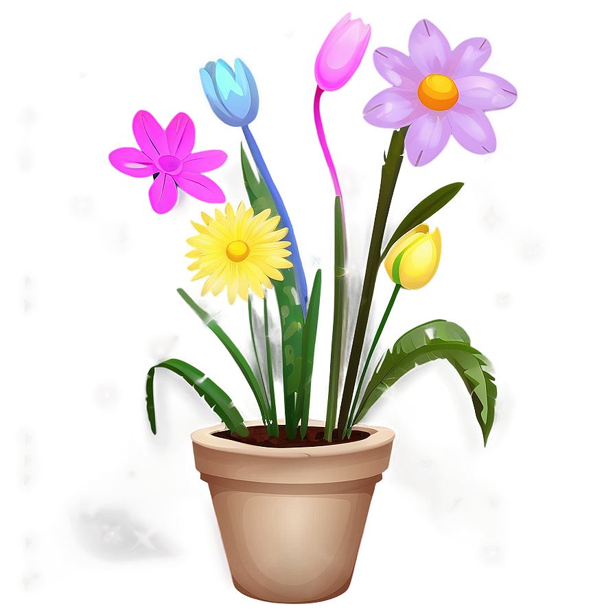 Cute Garden Flowers Png 13