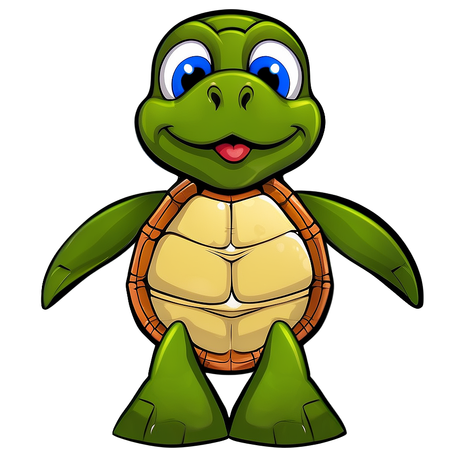 Cute Green Turtle Cartoon Png 17