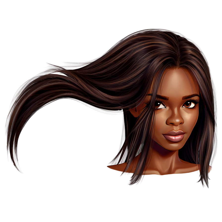 Cute Hair Clipart Png 06282024