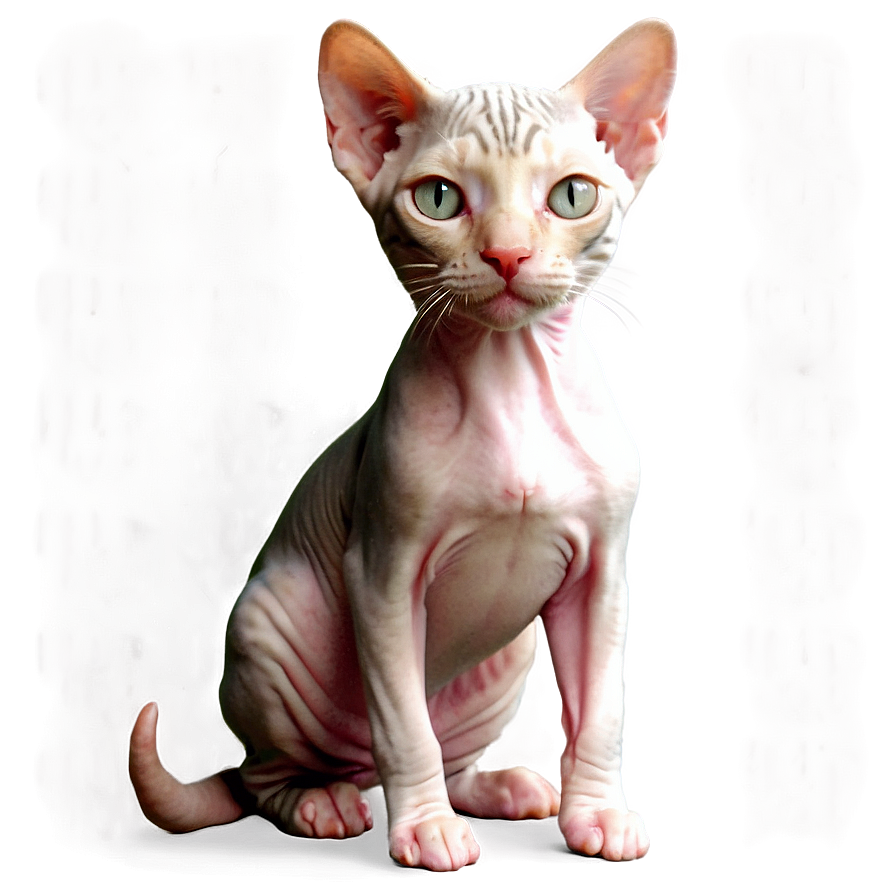 Cute Hairless Cat Png 06252024