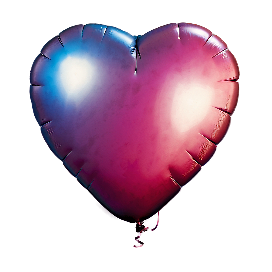 Cute Heart Balloon Png 06212024