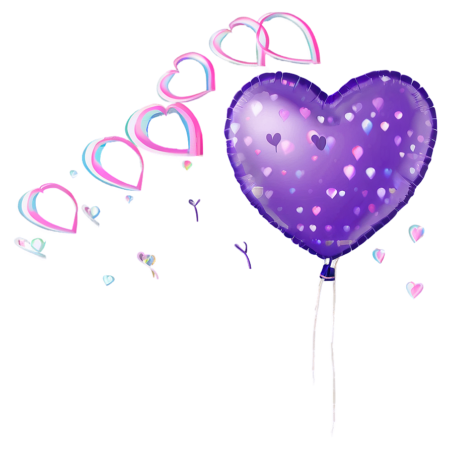 Cute Heart Balloon Png 11