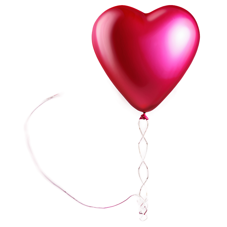 Cute Heart Balloon Png Lrr43