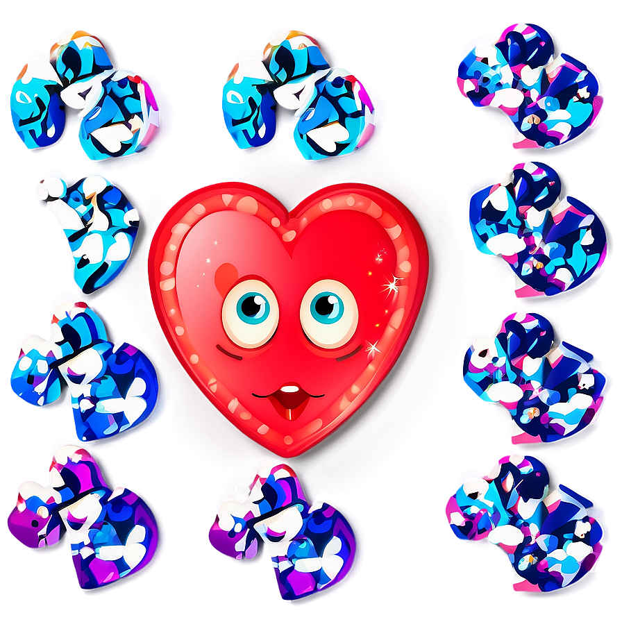 Cute Heart Clipart Design Png 22