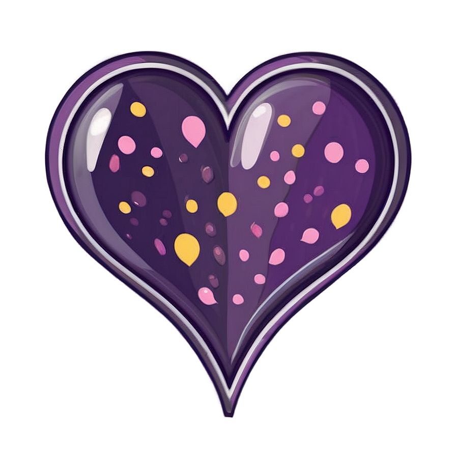 Cute Heart Illustration Png 06202024