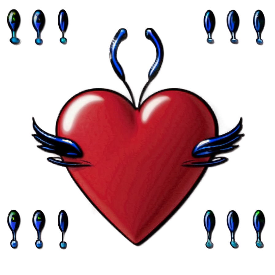 Cute Heart With Eyes Png Tip