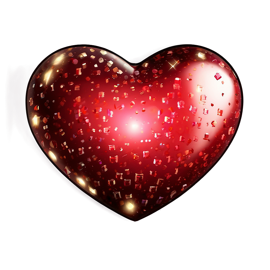 Cute Heart With Sparkles Png Bqk30