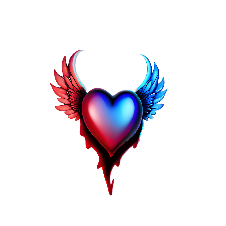 Cute Heart With Wings Png Lcq41