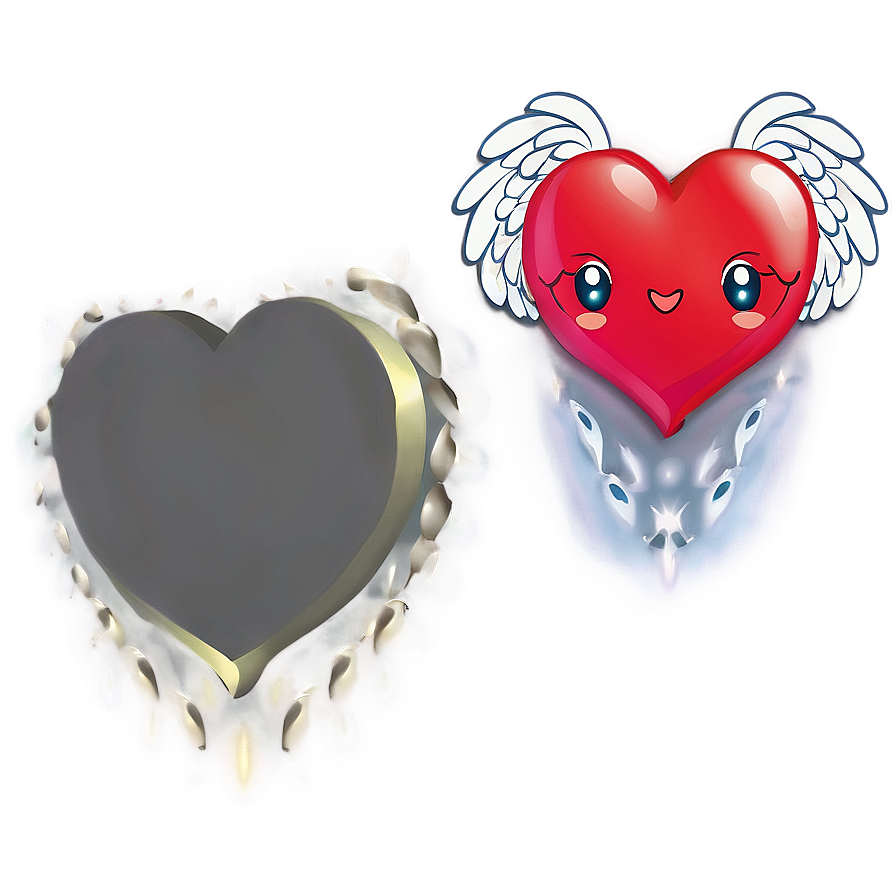 Cute Heart With Wings Png Qmm70