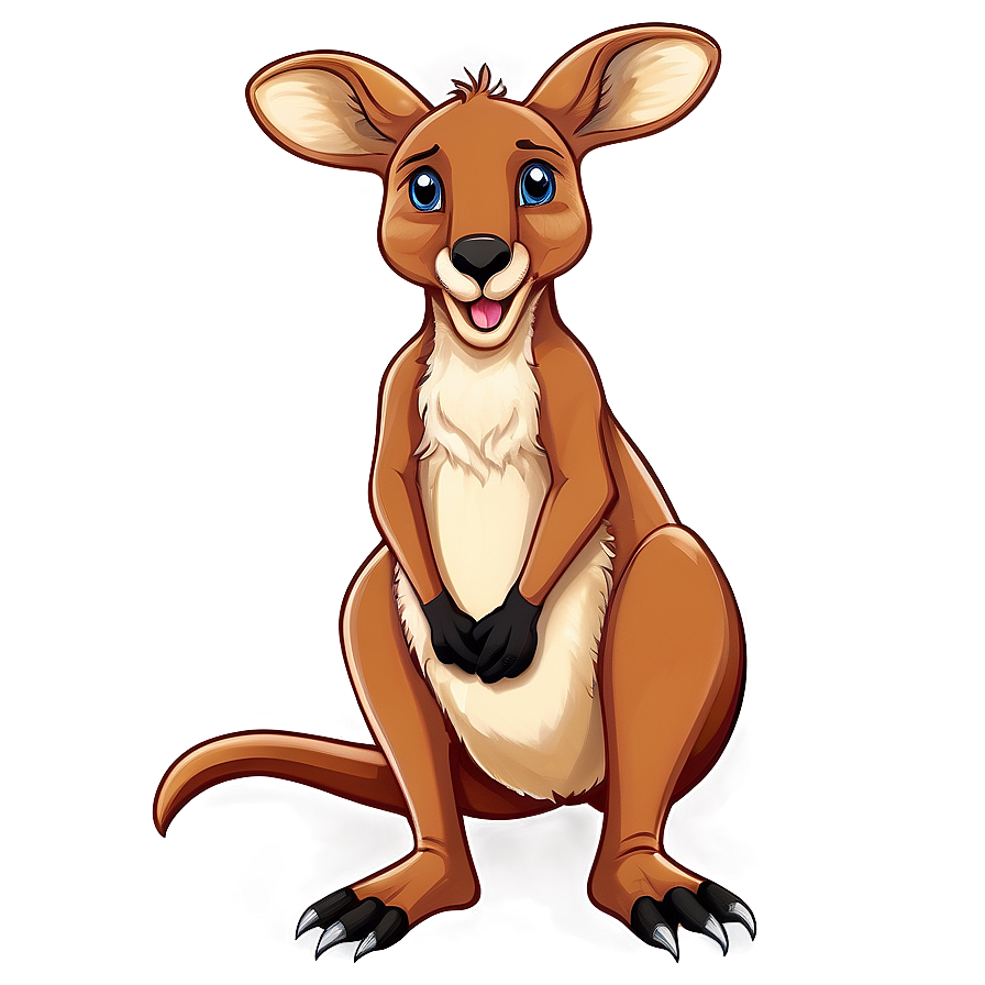 Cute Kangaroo Cartoon Png 05212024