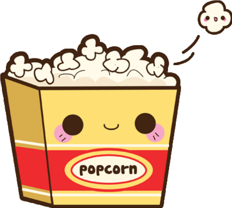 Cute_ Kawaii_ Popcorn_ Character