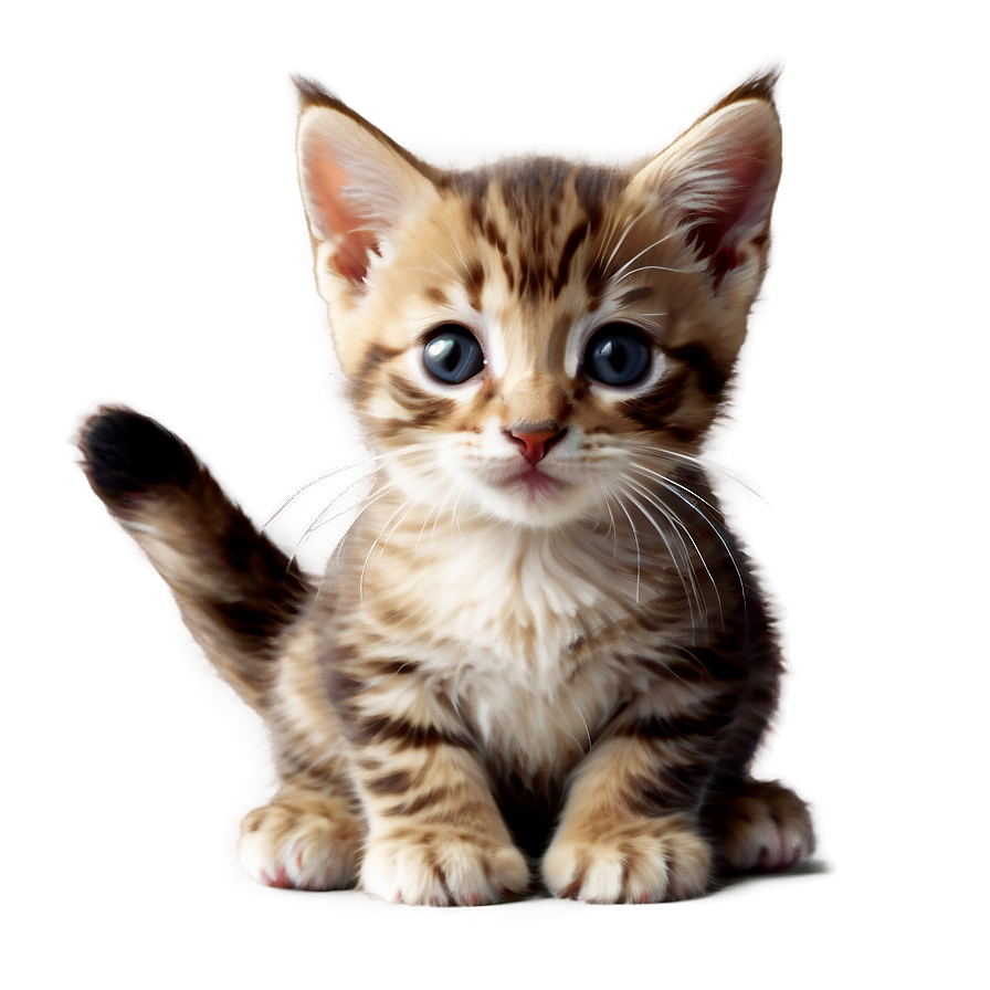 Cute Kitten Clipart Png B